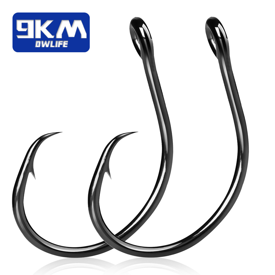 Fishing Hook Circle - 9KM 25-50Pcs Kail Lingkaran Lebar Tanpa